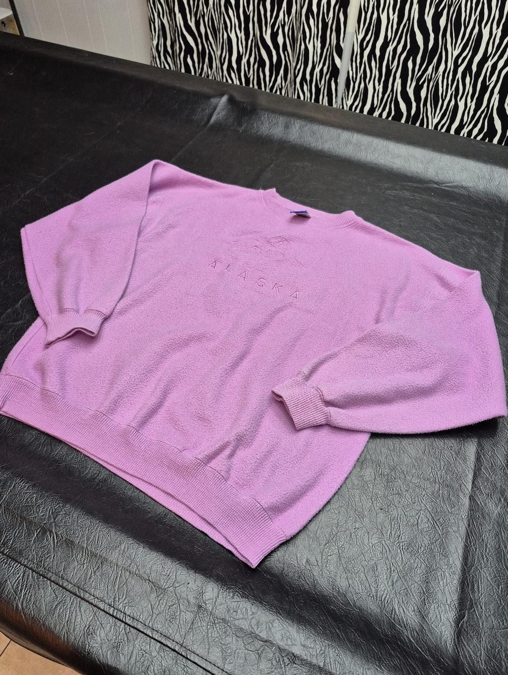 Lavender Alaska Otter Print Crewneck